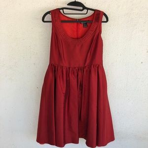 KENSIE red silk dress S